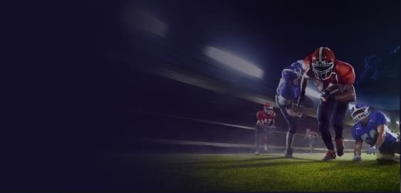 Football players in action